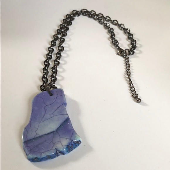 Just4UJewelryByChez Other - Blue Magnesite Pendant Necklace 18” Chain
